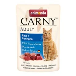 Animonda Cat Carny Adult Rind + Perlhuhn | 12 X 85g Katzenfutter Nass