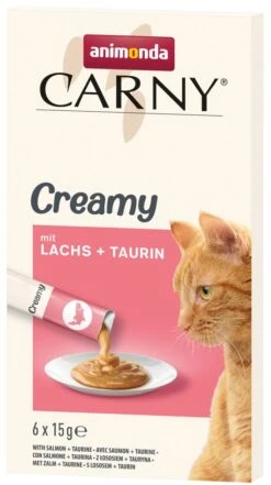 Animonda CARNY Cat Creamy Adult 6x15g Mit Lachs Und Taurin