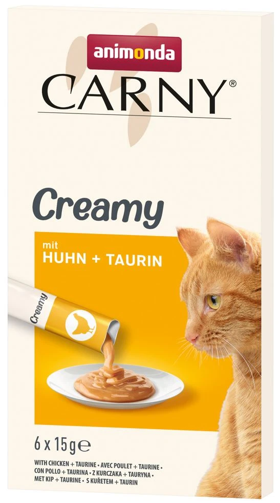 Animonda CARNY Cat Creamy Adult 6x15g Mit Huhn Und Taurin 3 Animonda CARNY Cat Creamy Adult 6x15g Mit Huhn Und Taurin