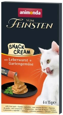 Animonda Vom Feinsten Cat Cream Adult 6x15g Mit Leberwurst Und Gartengemüse