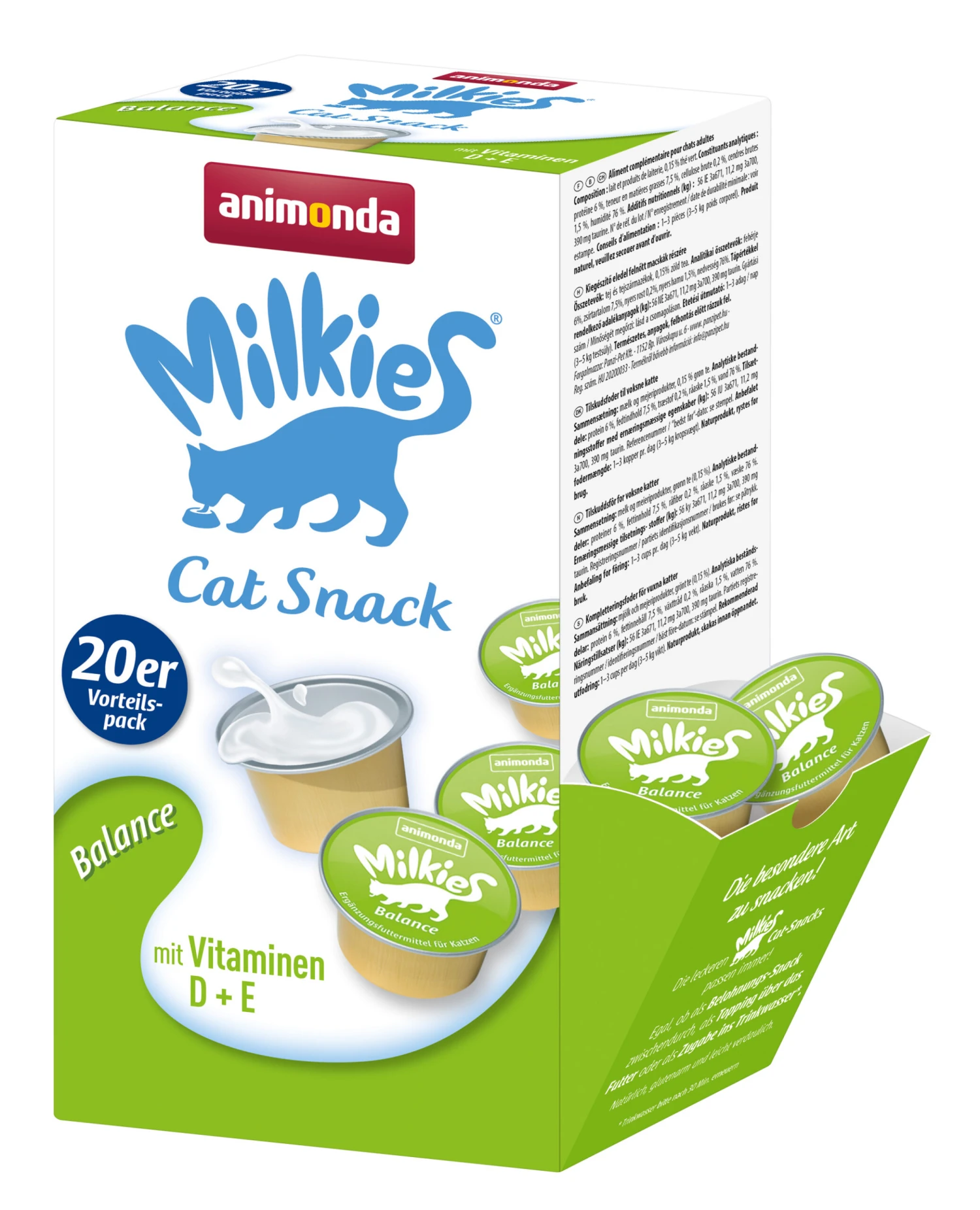 Milkies Balance 20x15g Cups Mit Vitamin D+E Im Vorratspack 3 Milkies Balance 20x15g Cups Mit Vitamin D+E Im Vorratspack