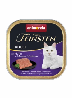 Animonda Vom Feinsten Adult 32x100g Schale Mit Huhn Und Meeresfrüchte