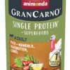 Animonda GranCarno Superfoods 6x400g Mit Pute, Mangold, Hagebutten, Leinöl