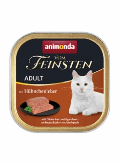 Animonda Vom Feinsten Adult 32x100g Schale Mit Hühnchenleber