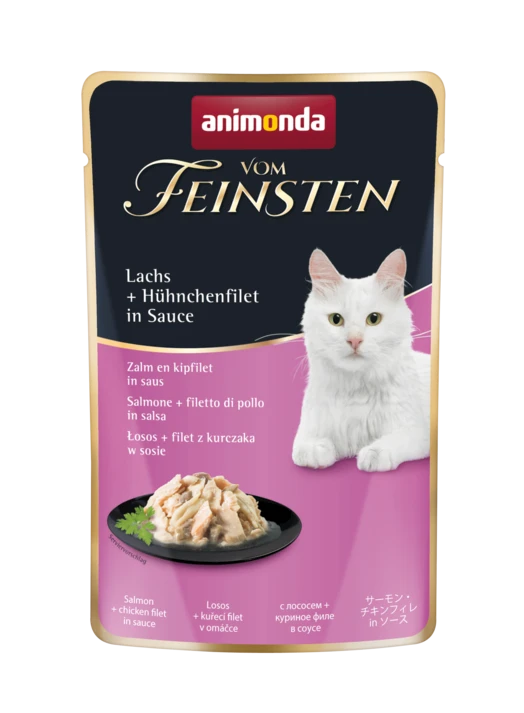 Animonda Vom Feinsten Adult 18x50g Mit Lachs Und Hühnchenfilet In Sauce 3 Animonda Vom Feinsten Adult 18x50g Mit Lachs Und Hühnchenfilet In Sauce