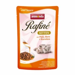 ANIMONDA Katzennassfutter 'Rafiné' Kitten Mit Pute, Herz & Karotten 100 G