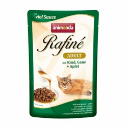 ANIMONDA Katzennassfutter 'Rafiné' Adult Mit Rind, Gans & Apfel 100 G