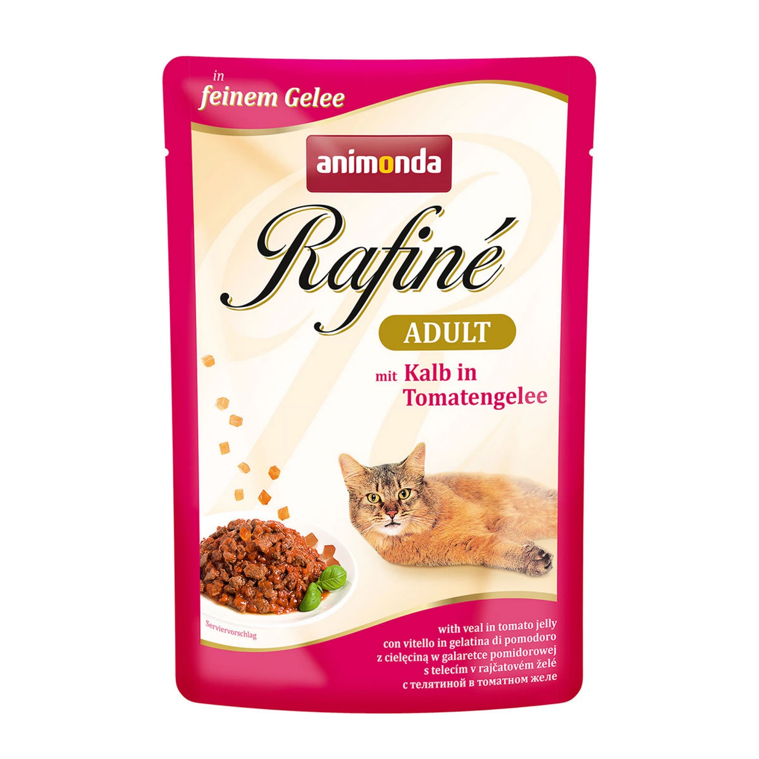 ANIMONDA Katzennassfutter 'Rafiné' Adult, Mit Kalb In Tomatengelee, 100 G 3 ANIMONDA Katzennassfutter 'Rafiné' Adult, Mit Kalb In Tomatengelee, 100 G