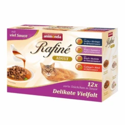 ANIMONDA Katzennassfutter 'Rafiné' Adult Delikate Vielfalt In Sauce 12 X 100 G