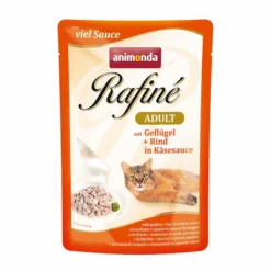 ANIMONDA Katzennassfutter 'Rafiné' Adult Mit Geflügel & Rind In Käsesauce 100 G