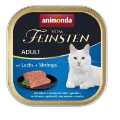 Animonda Vom Feinsten Adult 32x100g Schale Mit Lachs Und Shrimps