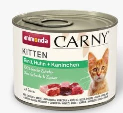 Animonda CARNY Kitten 12x200g Mit Rind, Huhn Und Kaninchen
