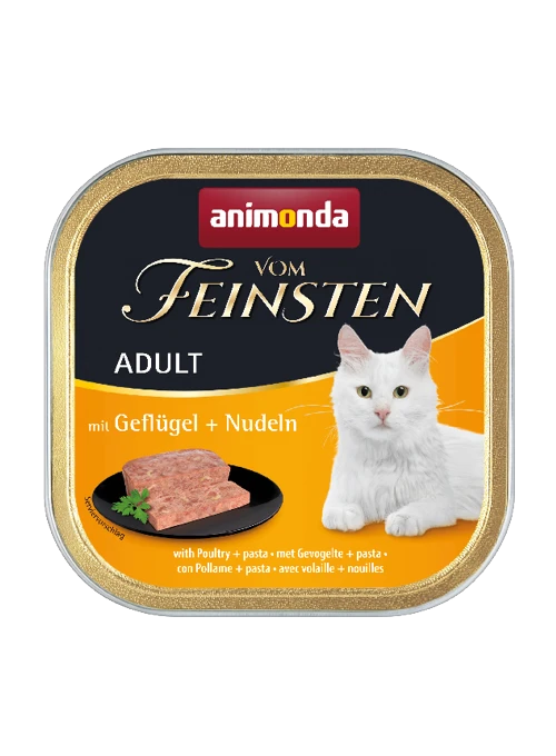 Animonda Vom Feinsten Adult 32x100g Schale Mit Geflügel Und Nudeln 3 Animonda Vom Feinsten Adult 32x100g Schale Mit Geflügel Und Nudeln