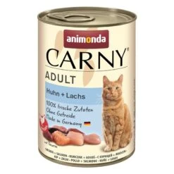 Animonda Cat Carny Adult Huhn & Lachs | 6 X 400g Katzenfutter Nass