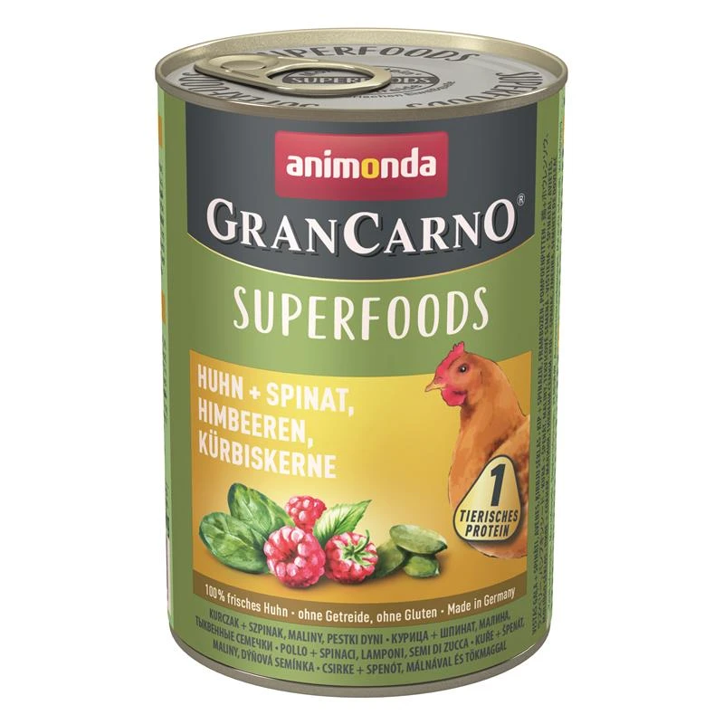 Animonda GranCarno Adult Superfood Huhn & Spinat | 6x 400g 3 Animonda GranCarno Adult Superfood Huhn & Spinat | 6x 400g