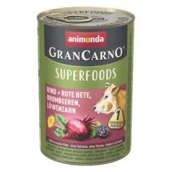 Animonda GranCarno Adult Superfood Rind & Rote Beete | 6x 400g
