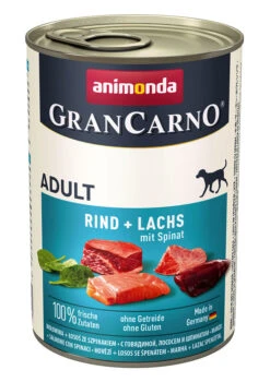 Animonda GranCarno Adult 6x400g Dose Rind Und Seelachs Mit Spinat