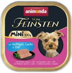 Animonda Vom Feinsten MINI Adult 32x100g Mit Geflügel, Lachs Und Dill