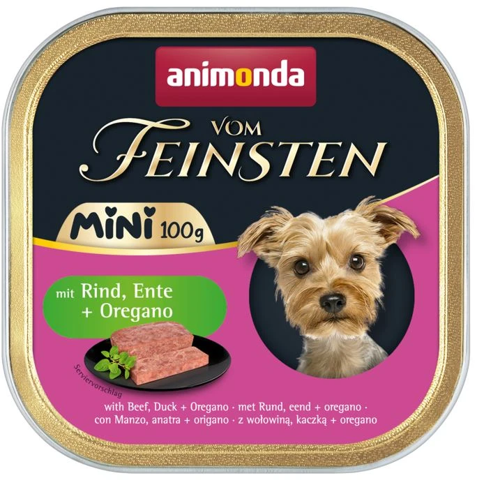 Animonda Vom Feinsten MINI Adult 32x100g Mit Rind, Ente Und Oregano 3 Animonda Vom Feinsten MINI Adult 32x100g Mit Rind, Ente Und Oregano