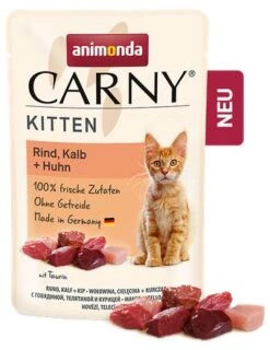 Animonda CARNY Kitten 12x85g Mit Rind, Kalb Und Huhn