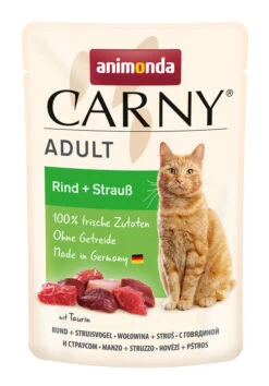 Animonda CARNY Adult 12x85g Mit Rind Und Strauß