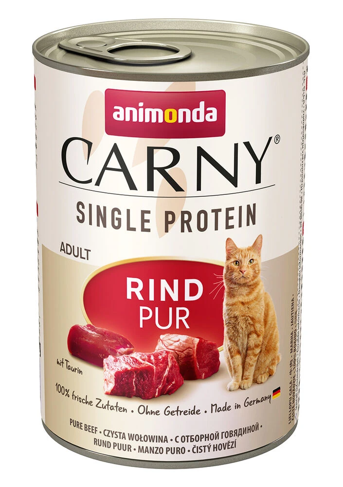 Animonda CARNY Adult Single Protein 6x400g Mit Rind Pur 3 Animonda CARNY Adult Single Protein 6x400g Mit Rind Pur