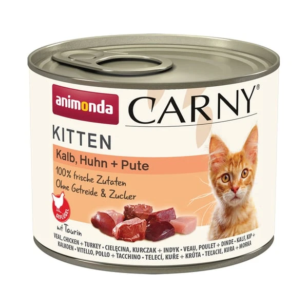 Animonda Carny Kitten Kalb, Huhn + Pute 3 Animonda Carny Kitten Kalb, Huhn + Pute