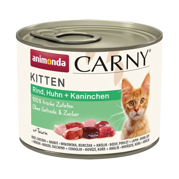 Animonda Carny Kitten Rind, Huhn + Kaninchen 3 Animonda Carny Kitten Rind, Huhn + Kaninchen