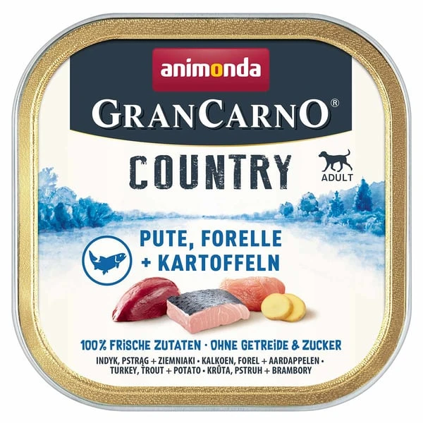 Animonda GranCarno Country Pute, Forelle + Kartoffel 3 Animonda GranCarno Country Pute, Forelle + Kartoffel