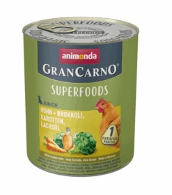 Animonda GranCarno Junior 6x800g Mit Huhn, Brokkoli, Karotten Und Leinöl