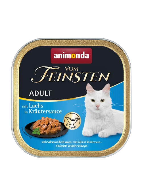 Animonda Vom Feinsten Adult 32x100g Mit Lachs In Kräutersauce 3 Animonda Vom Feinsten Adult 32x100g Mit Lachs In Kräutersauce