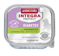 Animonda INTEGRA PROTECT Diabetes Katze Adult 16x100g Mit Putenherzen