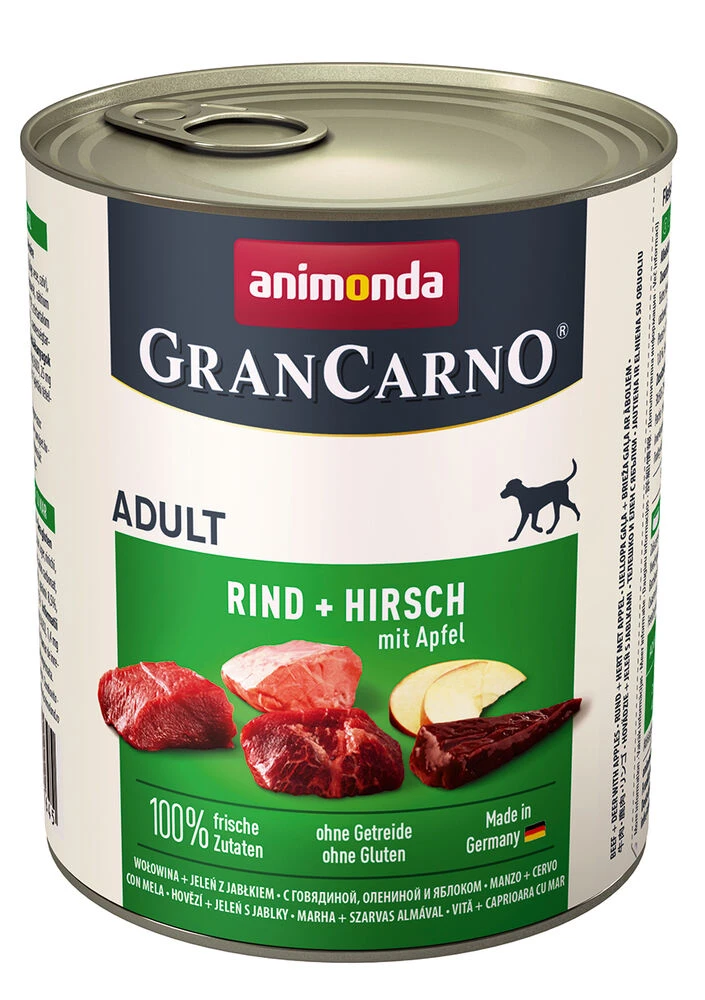 Animonda GranCarno Adult 6x800g Dose Rind Und Hirsch Mit Apfel 3 Animonda GranCarno Adult 6x800g Dose Rind Und Hirsch Mit Apfel