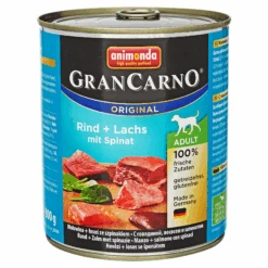 ANIMONDA Hundenassfutter "Gran Carno" Original Mit Rind/Lachs/Spinat 800 G