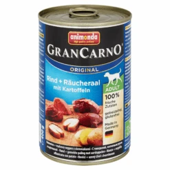 ANIMONDA Hundenassfutter "Gran Carno" Original Mit Rind/Räucheraal/lKartoffeln 400 G