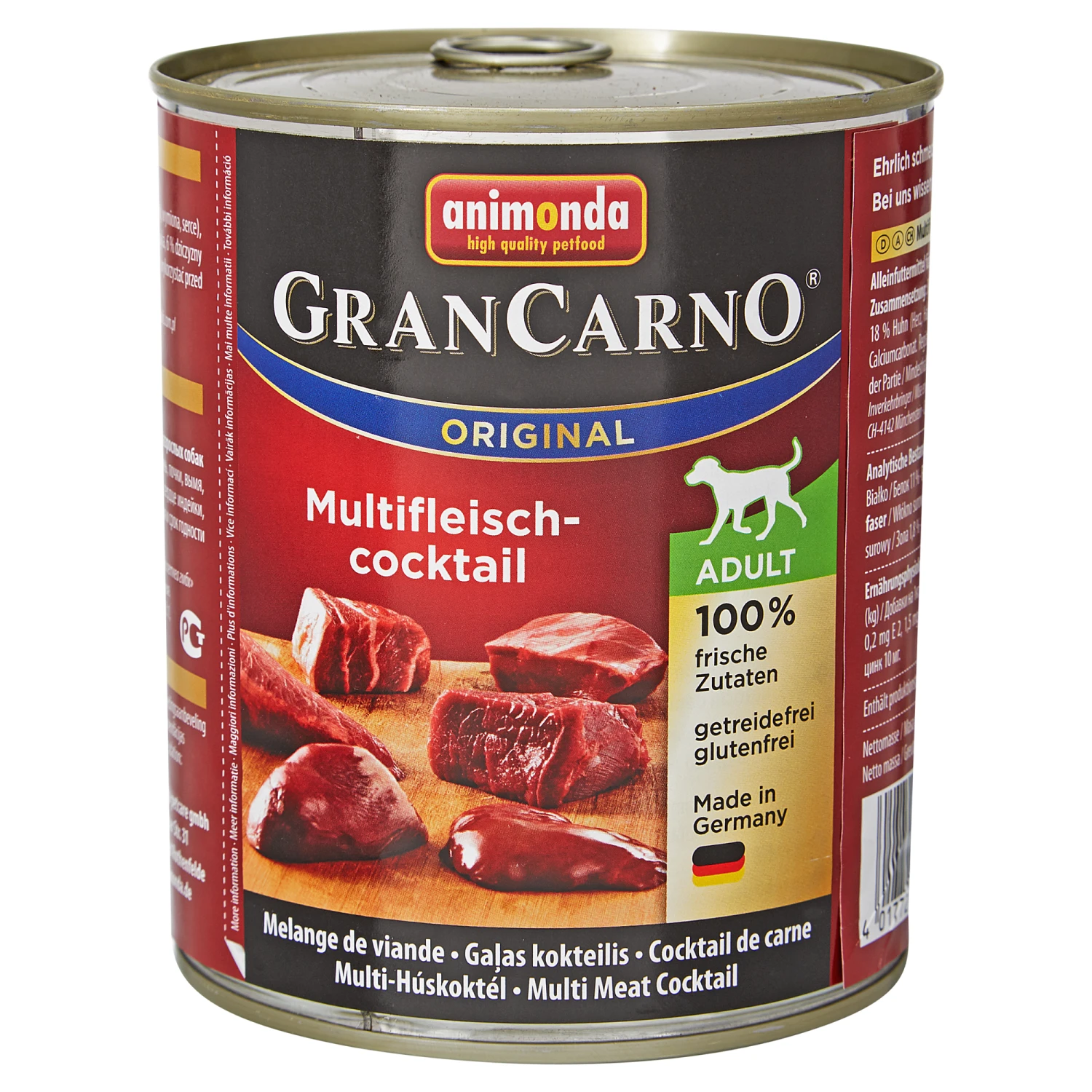 ANIMONDA Hundenassfutter "Gran Carno" Original Multifleischcocktail 800 G 3 ANIMONDA Hundenassfutter "Gran Carno" Original Multifleischcocktail 800 G