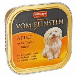 ANIMONDA Hundenassfutter "Vom Feinsten" Adult Mit Geflügel/Nudeln 150 G