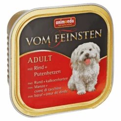 ANIMONDA Hundenassfutter "Vom Feinsten" Adult Mit Rind/Putenherzen 150 G
