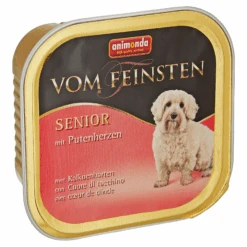 ANIMONDA Hundenassfutter "Vom Feinsten" Senior Mit Putenherzen 150 G
