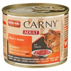 ANIMONDA Katzennassfutter "Carny" Adult Mit Rind/Huhn 200 G