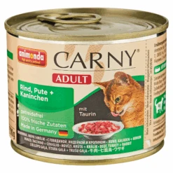 ANIMONDA Katzennassfutter "Carny" Adult Mit Rind/Pute/Kaninchen 200 G