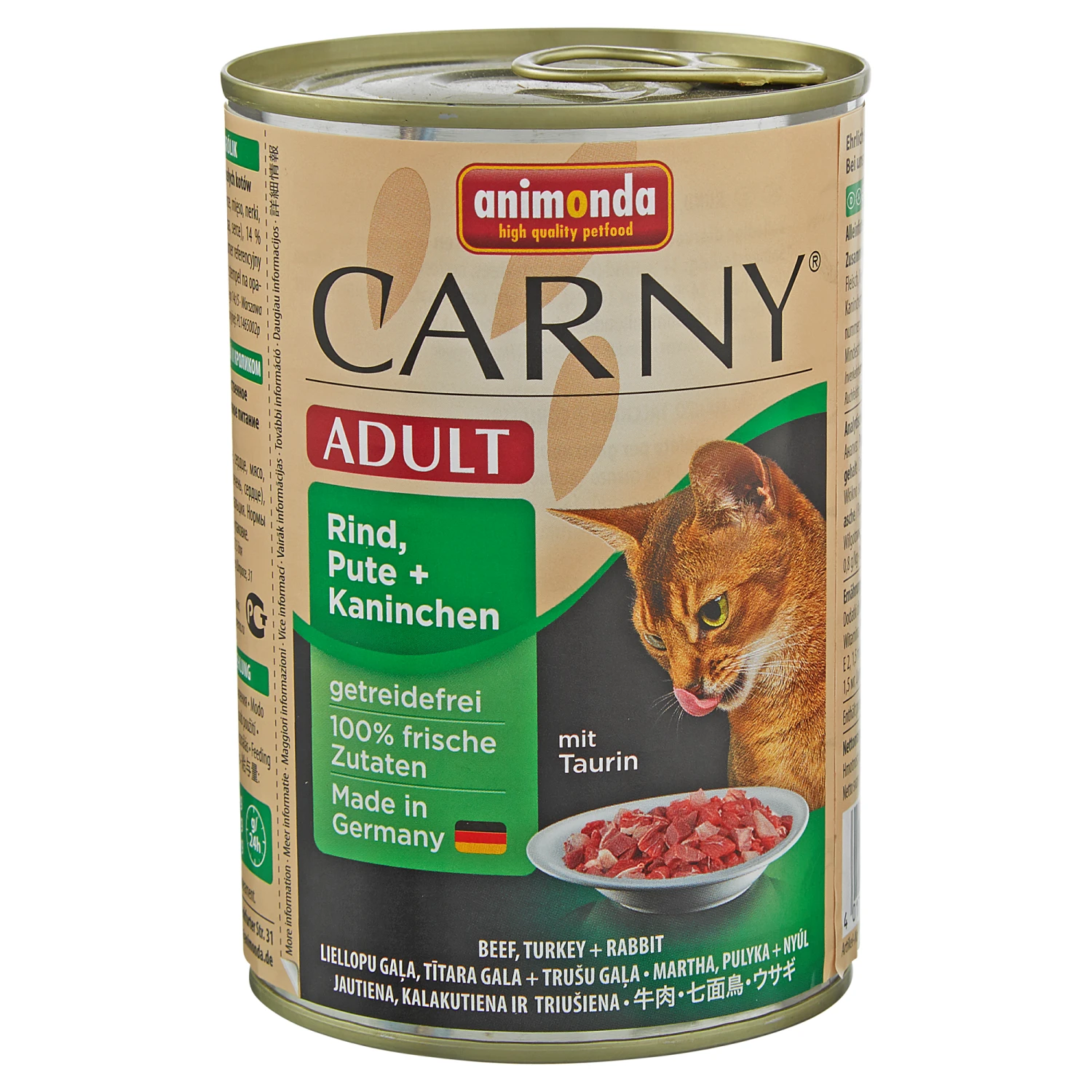 ANIMONDA Katzennassfutter "Carny" Adult Mit Rind/Pute/Kaninchen 400 G 3 ANIMONDA Katzennassfutter "Carny" Adult Mit Rind/Pute/Kaninchen 400 G