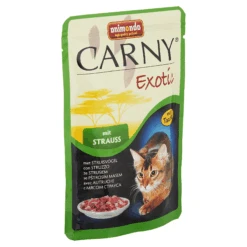 ANIMONDA Katzennassfutter "Carny" Exotic Mit Strauss 85 G