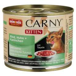ANIMONDA Katzennassfutter "Carny" Kitten Mit Rind/Huhn/Kaninchen 200 G