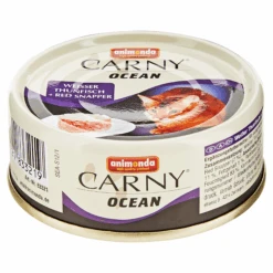 ANIMONDA Katzennassfutter "Carny" Ocean Weißer Thunfisch/Red Snapper 80 G