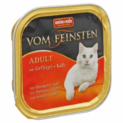 ANIMONDA Katzennassfutter "Vom Feinsten" Adult Mit Geflügel/Kalb 100 G