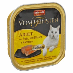ANIMONDA Katzennassfutter "Vom Feinsten" Adult Mit Pute/Rindfleisch/Karotten 100 G