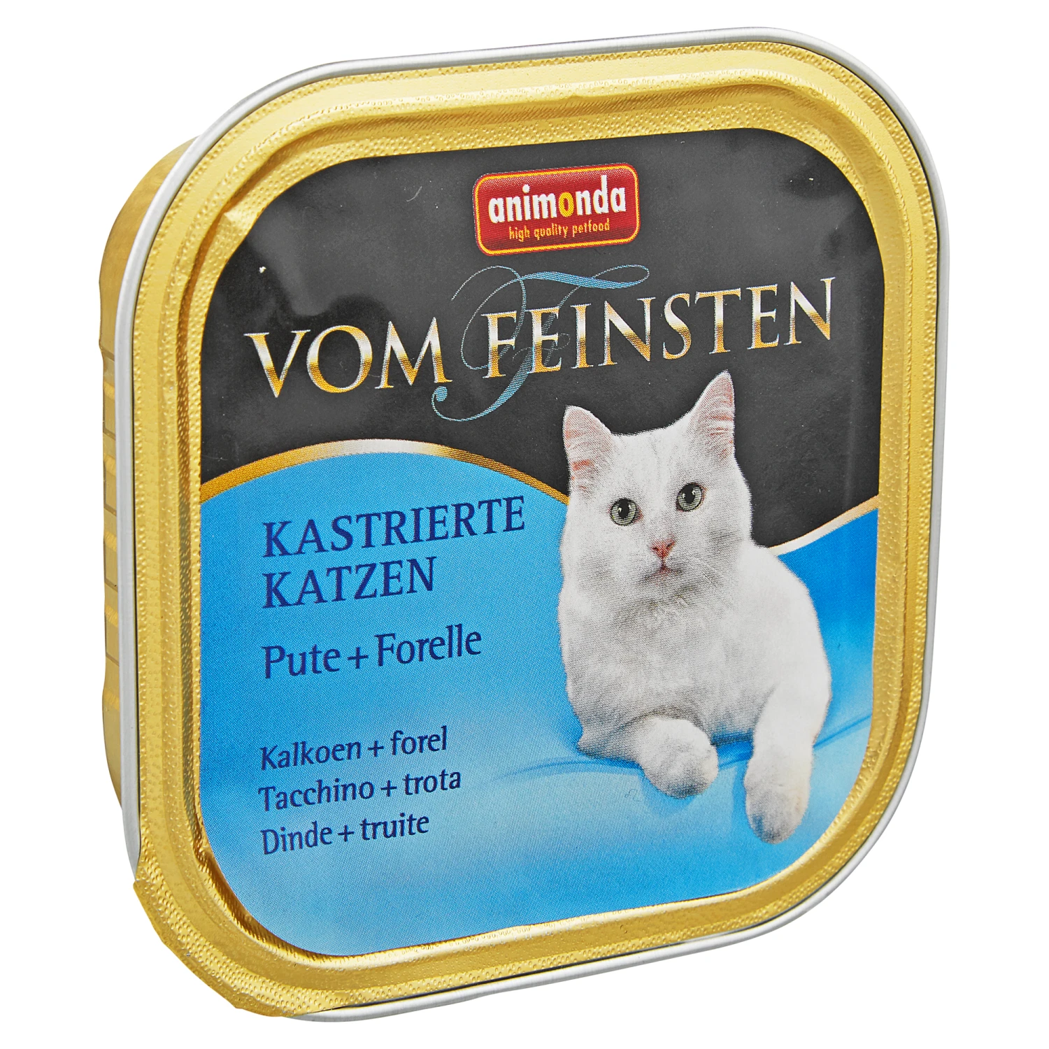 ANIMONDA Katzennassfutter "Vom Feinsten" Für Kastrierte Katzen Mit Pute/Forelle 100 G 3 ANIMONDA Katzennassfutter "Vom Feinsten" Für Kastrierte Katzen Mit Pute/Forelle 100 G