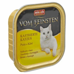 ANIMONDA Katzennassfutter "Vom Feinsten" Für Kastrierte Katzen Mit Pute/Käse 100 G