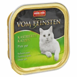 ANIMONDA Katzennassfutter "Vom Feinsten" Für Kastrierte Katzen Mit Pute Pur 100 G